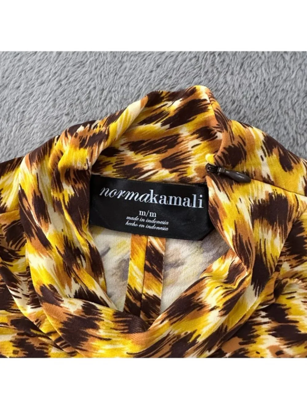 NWT Norma Kamali Leopard Print Skirt Shirt Top Set SMALL MEDIUM - Picture 3 of 10